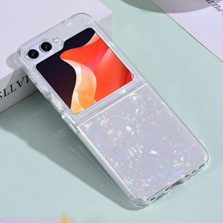 สําหรับ Samsung Galaxy Z Flip 5 เคส ELVEV สวย บางพิเศษ ป้องกันการหล่น TPU เคสป้องกัน