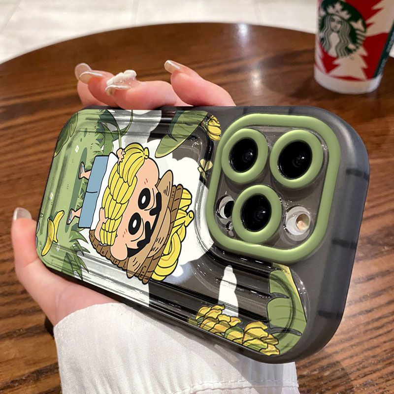 เคสโทรศัพท์มือถือ ลายกล้วยชินโนสึเกะ น่ารัก สําหรับ IPhone 11 12 Pro Max X XR XS Max SE 7 Plus 8 Plus IPhone 13 Pro Max IPhone 14 15 PlusPro Max