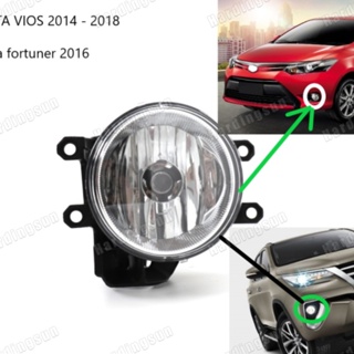 ไฟตัดหมอกด้านหน้า กันชนหน้า สําหรับ TOYOTA VIOS 2014 2015 2016 2017 2018 Fortuner 2016 รหัสอะไหล่ 81220-42050 81210-42050