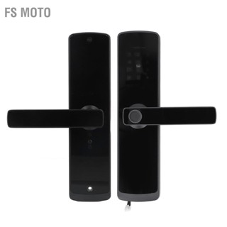 FS Moto Smart Keyless Entry Door Lock ลายนิ้วมือ Bluetooth APP รหัสผ่านคีย์การ์ด IC ปลดล็อก USB DC5V สำหรับโฮมออฟฟิศ