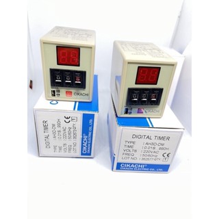 Timer ไทม์เมอร์ CIKACHI AH3D-DM แถม Socket จอแสดงผล LED 220vac ราคาโรงงาน