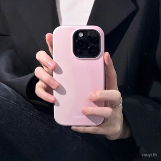 เคสโทรศัพท์มือถือ กันกระแทก ไล่โทนสีชมพู เรียบง่าย สําหรับ iPhone 6 6S 7PLUS 8G SE2 XS XR XSMAX 11 11PRO 11PROMAX 12 12PROMAX 12MINI 13PRO 13PROMAX 13 13MINI 14PROMAX 14