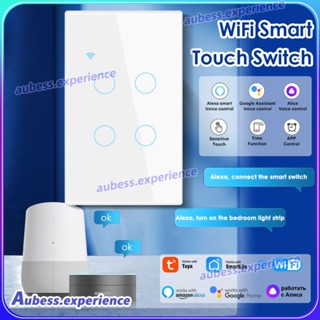 ในสต็อก 1/2/3/4 Gang Tuya Wifi Smart Touch Switch ตั้งค่าปุ่ม Home Wall ได้ง่ายสำหรับ Alexa และ Google Home Assistant ผู้เชี่ยวชาญ