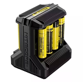 เครื่องชาร์จ Nitecore i8 ของแท้ โค้ดเช็คได้ (ไม่แถมถ่านชาร์จ) ที่ชาร์จแบตเตอรี่ ทั้งหมด8ช่องสำหรับ IMR18650 16340 14500