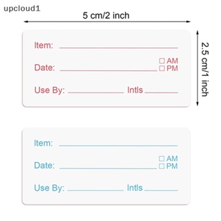 [upcloud1] สติกเกอร์ฉลากวันที่ 500 ชิ้น ต่อม้วน สําหรับติดตู้เย็น ช่องแช่แข็ง [TH]