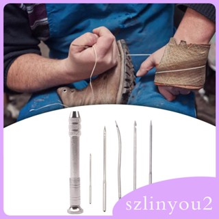 [szlinyou2] ชุดเครื่องมือเย็บหนัง PU สําหรับซ่อมแซมรองเท้าผ้าใบ หนัง PU