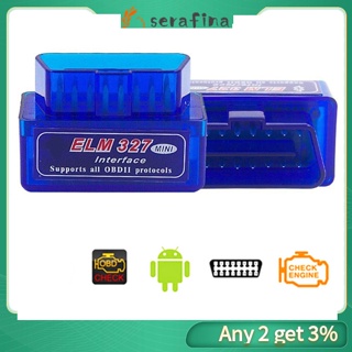 Rf เครื่องสแกนเนอร์วินิจฉัยรถยนต์ ไร้สาย บลูทูธ ELM327 V2.1 OBD2 OBD II สําหรับ Android