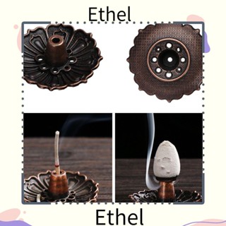 Ethel1 กระถางธูป รูปปั้นดอกบัว สําหรับตกแต่งบ้าน