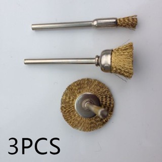 Copper Wire Brushes Cup Paint Rust Set Wheel Bits 3pcs Rotary Hot Sale