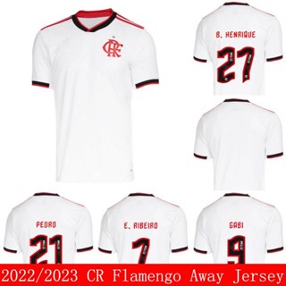 เสื้อกีฬาแขนสั้น ลายทีมฟุตบอล CR Flamengo Away Pedro Henrique Gabi Ribeiro สําหรับผู้ชาย และผู้หญิง 2022-2023