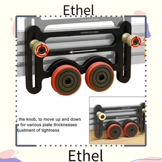 Ethel1 แผ่นบอร์ดอะลูมิเนียมอัลลอย แบบตลับลูกปืนคู่ ปรับได้ อเนกประสงค์ สําหรับงานไม้