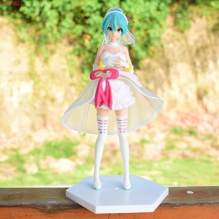 Darnell โมเดลฟิกเกอร์ PVC รูปปั้นอนิเมะ Hatsune Miku สําหรับตกแต่งชุดแต่งงาน เค้ก