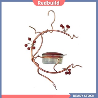 Redbuild|  Hummingbird เครื่องให้อาหารนก แบบโลหะ ถอดออกได้ สําหรับนกแก้ว