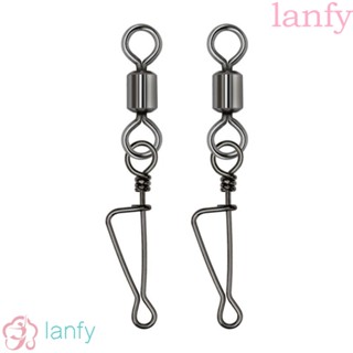 Lanfy ตัวเชื่อมต่อโรลลิ่ง สเตนเลส 8 รูป แรงดึงสูง สําหรับตกปลา 10 ชิ้น