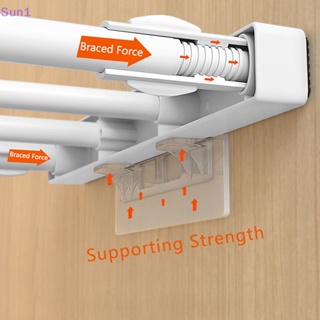 Sun1&gt; คลิปหนีบชั้นวางของ แบบติดผนัง สําหรับตู้เสื้อผ้า 1 ชิ้น