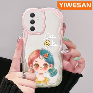 เคสมือถือ แบบนิ่ม แบบใส ลายการ์ตูนผู้หญิงน่ารัก กันกระแทก สําหรับ Samsung A54 5G A33 5G A34 5G A53 5G A73 5G