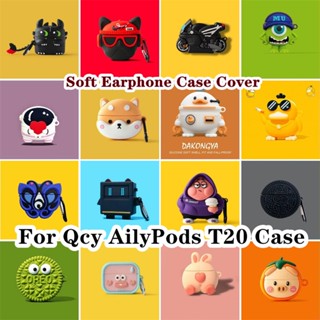 【imamura】เคสหูฟัง แบบนิ่ม ลายการ์ตูนมังกร สําหรับ Qcy AilyPods T20 Qcy AilyPods T20