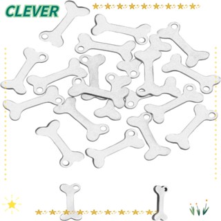 Clever กระดูกสุนัข สเตนเลส สีเงิน สีทอง คละสี สําหรับทําเครื่องประดับ DIY เครื่องประดับ จี้รูปสุนัข สําหรับสัตว์เลี้ยง ลูกสุนัข