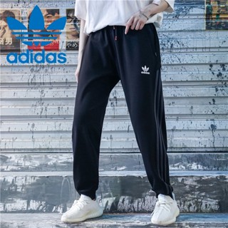 [ขายดี พร้อมส่ง] Adidas ของแท้ 100% กางเกงเลกกิ้งลําลอง ผ้าถัก ทรงหลวม ใส่สบาย ระบายอากาศ แฟชั่น สําหรับผู้ชาย