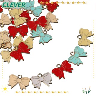 จี้โบว์ โลหะผสม แฮนด์เมด สีเหลือง สีแดง สีฟ้า สีม่วงอ่อน สีชมพูอ่อน สําหรับคนรักงานฝีมือ