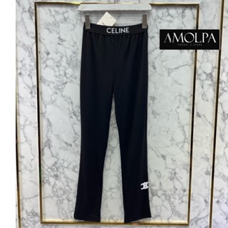 ♥ เช็คสินค้าก่อนสั่ง Legging CELINE เลกกิ้ง สกินนี่ กางเกงขายาว ปลายขาพิมพ์ LOGO ซีลีน เซลีน