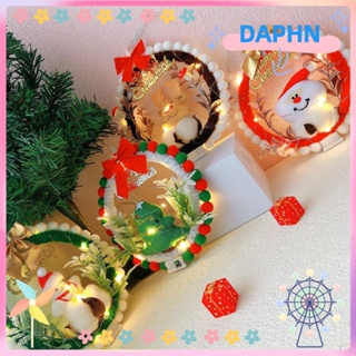 Daphs จี้พวงหรีดคริสต์มาส สําหรับตกแต่งปาร์ตี้คริสต์มาส DIY