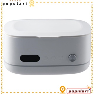 POPULAR เครื่องทําความสะอาดเครื่องประดับ อัลตราโซนิก ขนาด 480 มล.|นาฬิกาจับเวลาดิจิทัล 42kHz สีขาว 10 ตัว สําหรับแว่นตา