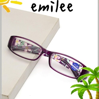 Emilee แว่นตาอ่านหนังสือ แฟชั่น แบบพกพา หรูหรา ป้องกันดวงตา กรอบเบาพิเศษ