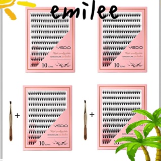 Emilee คลัสเตอร์ขนตาปลอม ดูเป็นธรรมชาติ สําหรับผู้หญิง 10-14 มม. 200 ชิ้น