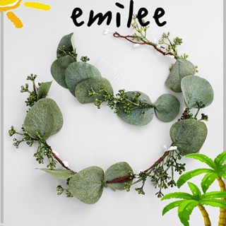 EMILEE หวีคาดศีรษะ ประดับใบไม้ สีเขียว แฟชั่นสําหรับงานแต่งงาน