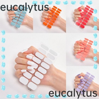 Eucalytus1 สติกเกอร์กลิตเตอร์ ไล่โทนสี มีกาวในตัว สําหรับตกแต่งเล็บ DIY