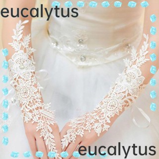 Eucalytus1 ถุงมือผ้าซาติน เหมาะกับงานปาร์ตี้ เต้นรํา คอสเพลย์