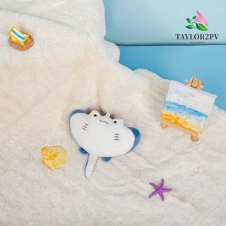 Taylor2pv จี้ตุ๊กตาปลา Ray Fish น่ารัก ขนปุยนุ่ม 10 ซม. ของขวัญวันเกิด สําหรับเด็ก