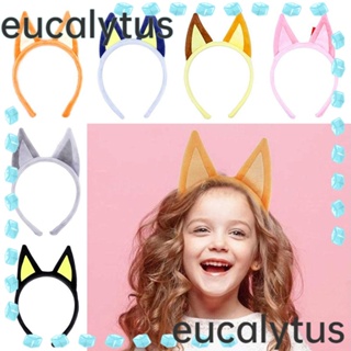 Eucalytus1 ที่คาดผมหูแมว ผ้ากํามะหยี่ขนนิ่ม เครื่องประดับ สําหรับผู้หญิง ปาร์ตี้กลางคืน