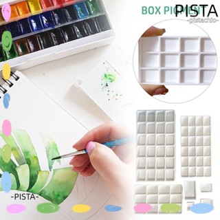 Pista พาเลทสีน้ําเปล่า พลาสติก หลายขนาด ใช้ซ้ําได้ สีขาว