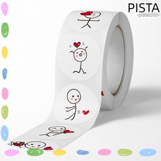 Pista สติกเกอร์ซีลซองจดหมาย ลายหัวใจน่ารัก สําหรับตกแต่งสมุดภาพ