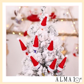 Alma หมวกอมยิ้ม ซานตาคลอส สีแดง สําหรับตกแต่งเทศกาลคริสต์มาส 25 ชิ้น