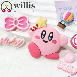 Willis แผ่นแพทช์ รูปตุ๊กตาเคอร์บี้ 3D สําหรับตกแต่งเครื่องประดับ กิ๊บติดผม DIY 5 ชิ้น