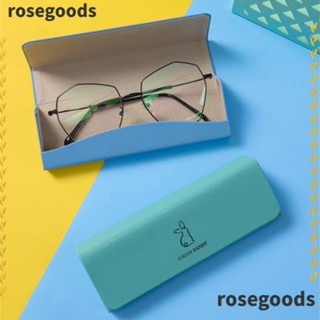 Rosegoods1 กล่องแว่นตากันแดด หนัง พับได้ ทนต่อแรงกด สไตล์เรโทร