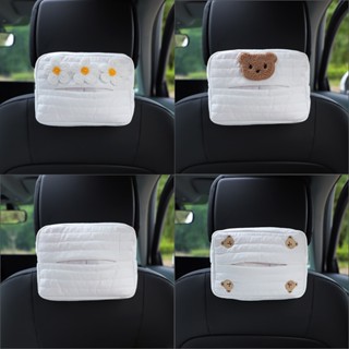 Cartoon Cloth Car Tissue Box Car Seat Back-Mounted Paper Extraction Box Multifunctional Car Interior Design Supplies Car storage  Car tissue  car  interior accessoriesb