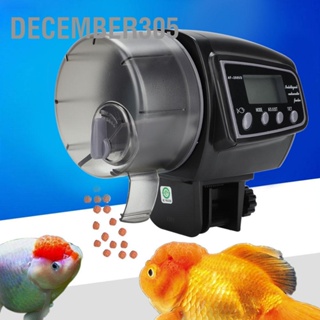 December305 หน้าจอ LCD Automatic Aquarium Fish Feeder Timing Food Dispenser Tank Accessories