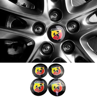 สติกเกอร์ตราสัญลักษณ์ 60 มม. สําหรับตกแต่งล้อรถยนต์ Abarth Fiat500 Fiat131 Fiat124 Punto 4 ชิ้น