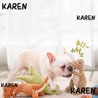 Karen แปรงสีฟัน ของเล่นเคี้ยว ทนทาน สําหรับสัตว์เลี้ยง สุนัข แมว