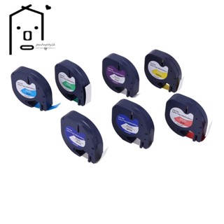 เทปสี 91201 คละสี สําหรับ DYMO Letratag Tape 12 มม. 91330 16952 91331 91332 DYMO Letratag Lt-100H 7 แพ็ค