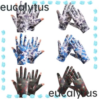 Eucalytus1 ถุงมือกันแดด แบบบาง หน้าจอสัมผัส อุปกรณ์ขี่จักรยาน สําหรับผู้หญิง 1 คู่