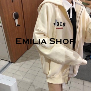 EMILIA SHOP  เสื้อผ้าผู้ญิง แขนยาว เสื้อฮู้ด  Chic ทันสมัย สไตล์เกาหลี ทันสมัย A28J0L4 36Z230909