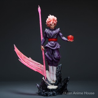 โมเดลฟิกเกอร์ Dragon Ball BY Pink Goku Black Goku Zamas Rose Red คุณภาพสูง สําหรับตกแต่ง HWSH