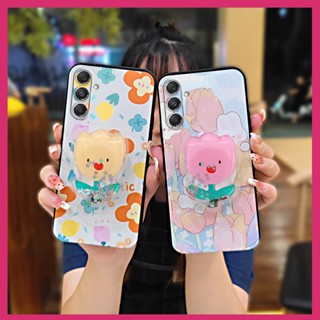 Fashion Design TPU Phone Case For Samsung Galaxy M34 5G/SM-M346B Back Cover Durable Cartoon Kickstand Anti-knock Silicone