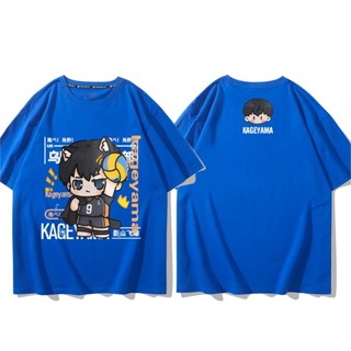 อะนิเมะ Tobio Kageyama เสื้อยืดผ้าฝ้ายพิมพ์ลาย Tobio Kageyama แฟน ๆ ต้องมีความสะดวกสบายในฤดูร้อนใหม่ที่น่ารัก