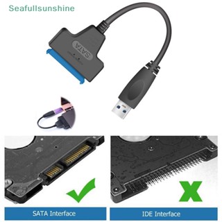 Seaf&gt; อะแดปเตอร์แปลงสายเคเบิ้ลฮาร์ดดิสก์ไดรฟ์ SSD USB 2.0 เป็น SATA 22 Pin สําหรับแล็ปท็อป
 ดี